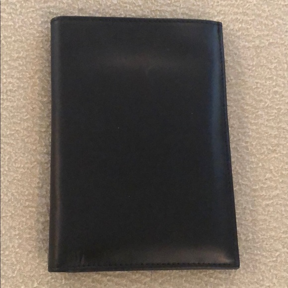 NEW Black Calfskin Travelers Case - With Pockets - Picture 2 of 5